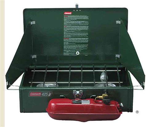 coleman white gas cook stove